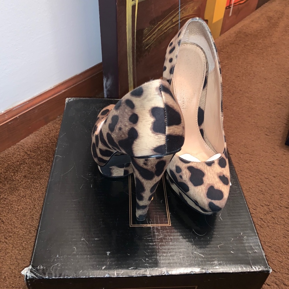Leopard Print Platform Heels - image 2